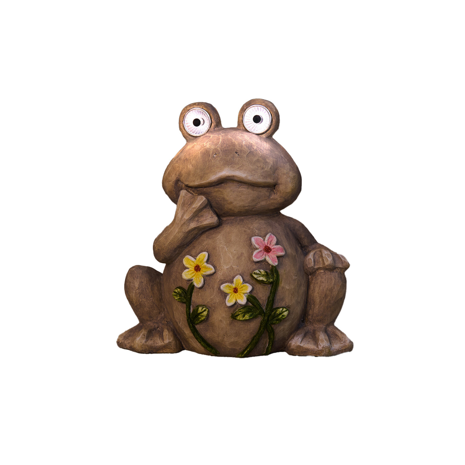 Solar Floral Frog Brown Image 2