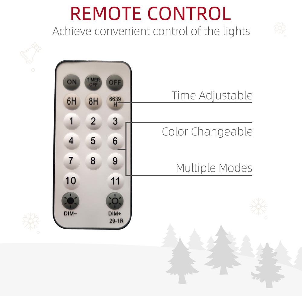 Everglow Pre-Lit Artificial Christmas Tree with Remote 7ft Image 6