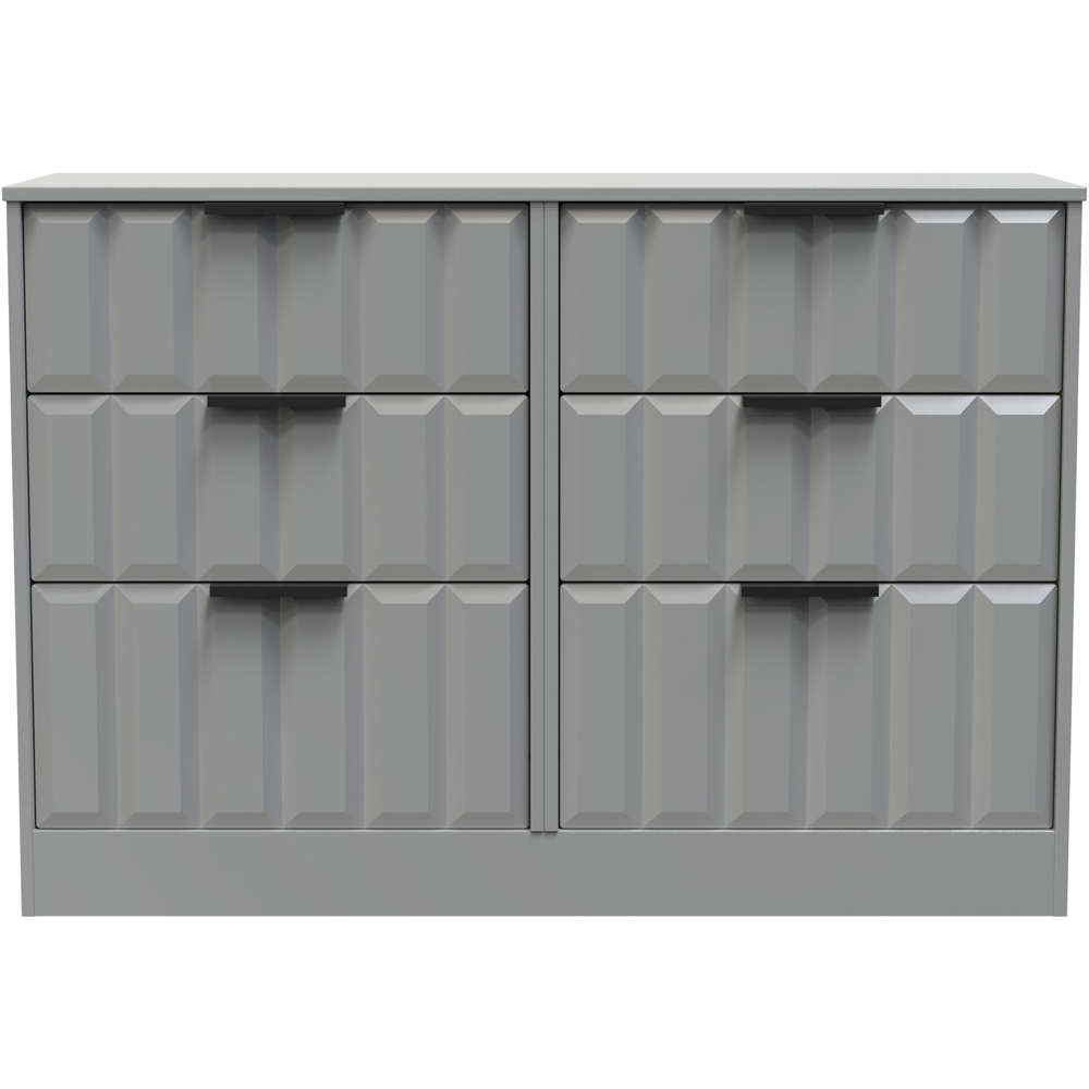 Crowndale New York 6 Drawer Dusk Grey Chest of Drawers Ready Assembled Image 3