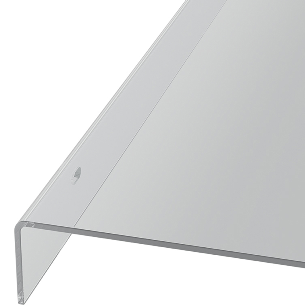 Living and Home Arched Transparent Awning Canopy 1m Image 5