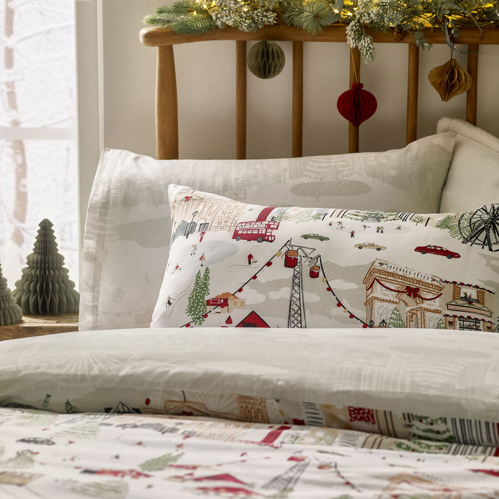 Furn Double Joy To All Printed Reversible Duvet Set Image 2