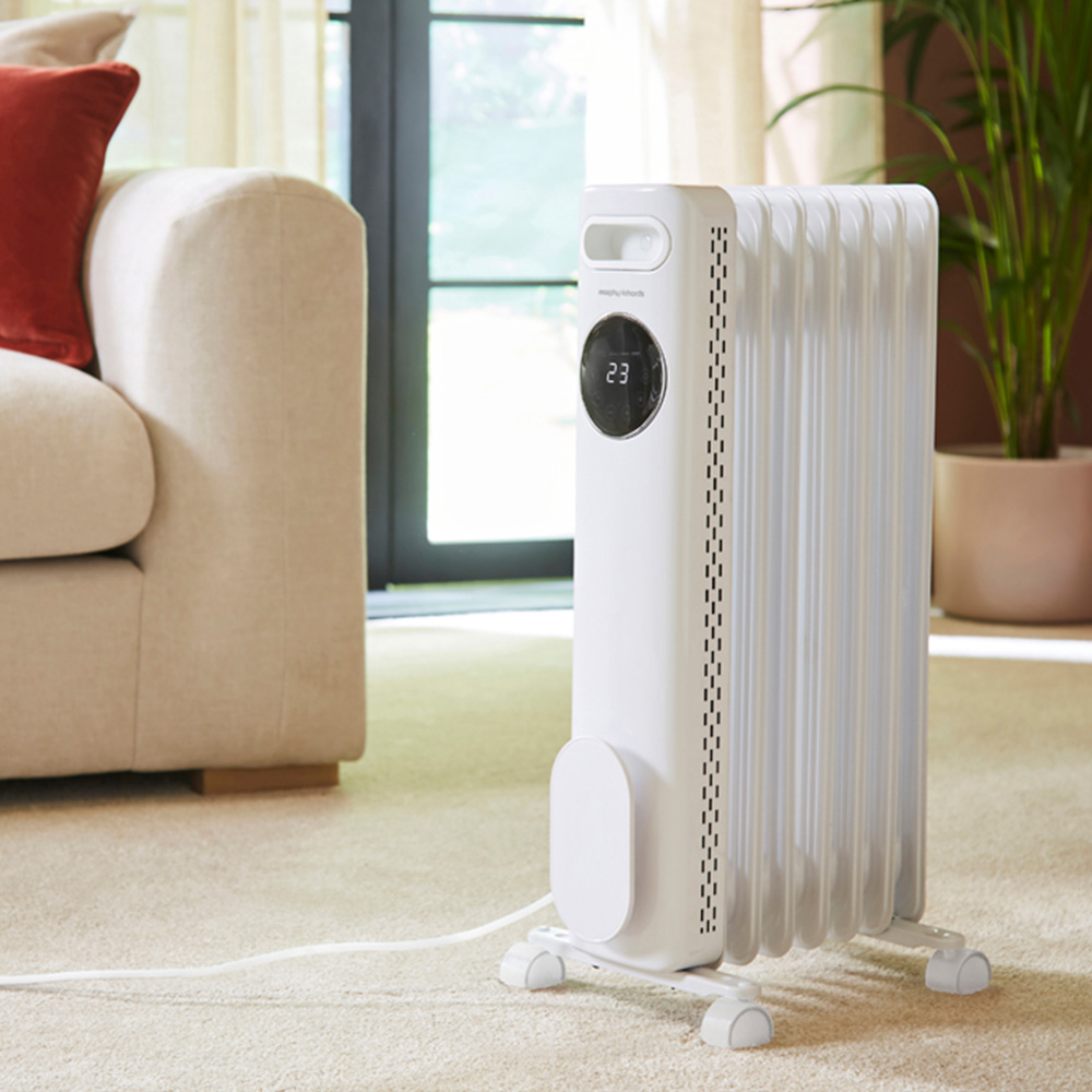 Morphy Richards White Digital Oil Filled Radiator 1500W Image 7