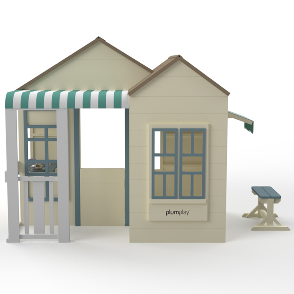Plum Play Kids Wooden Beach House Garden Beach House Playset with Accessories Image 2