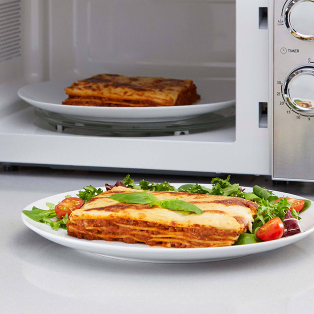 Tower T24015S Silver 20L Manual Microwave Image 3