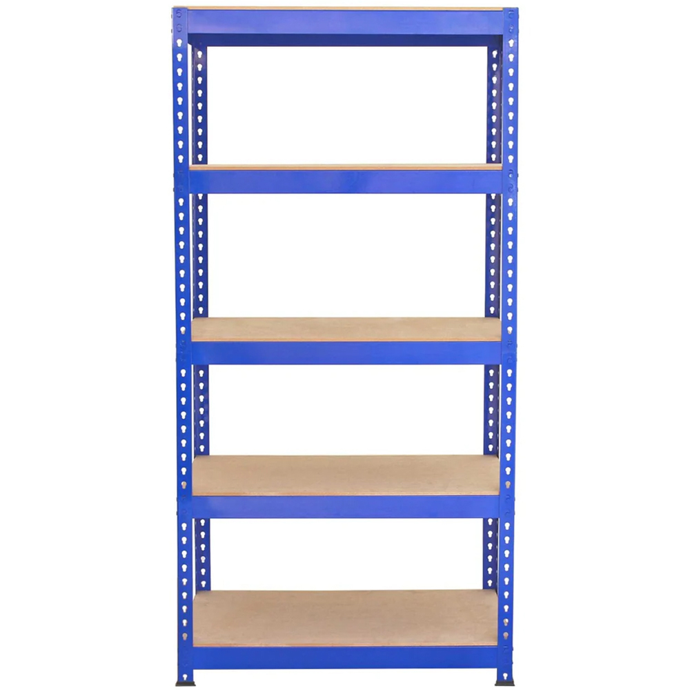 MonsterShop Q-Rax Blue Metal Racking Unit 182.5 x 120 x 50cm 3 Pack Image 2