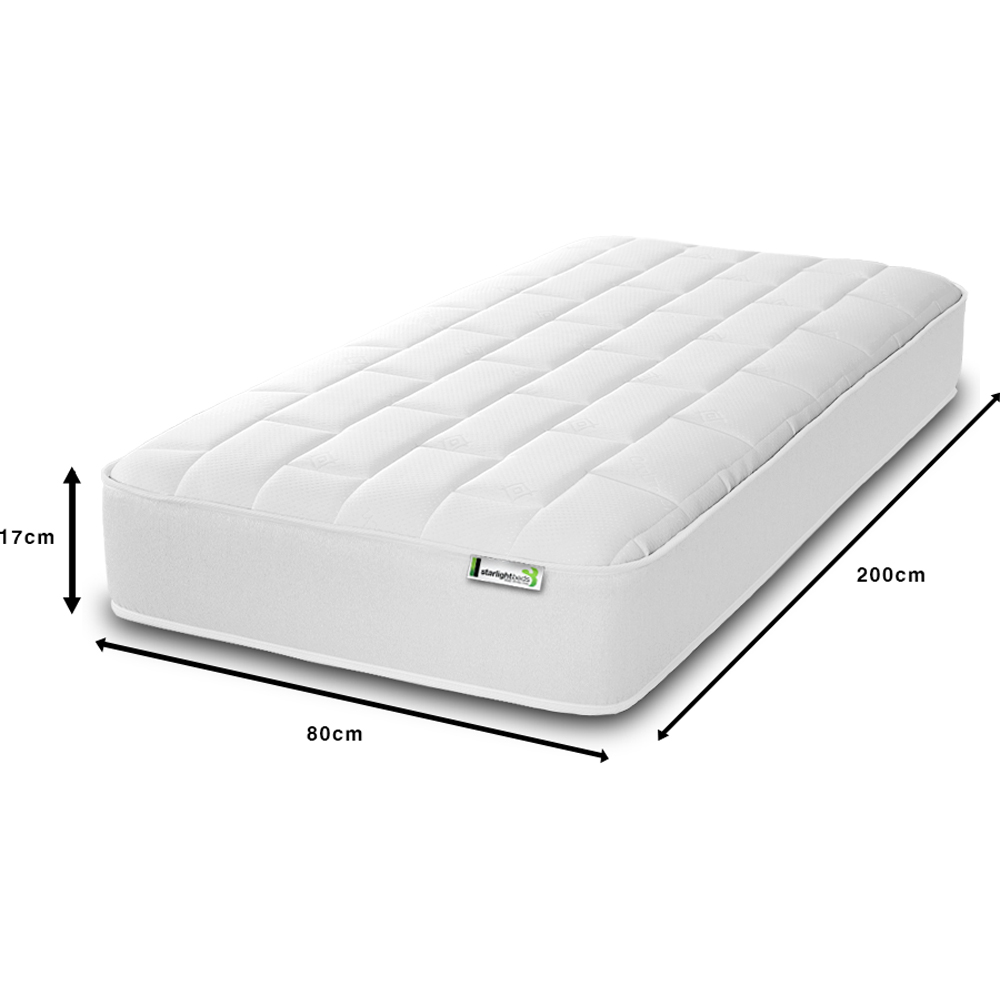 Starlight Beds Deep European Small Single White Big Brick Memory Foam and Spring Mattress Image 5