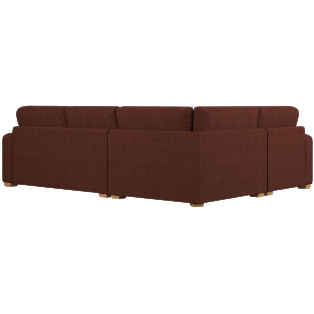 Theadford 3 Seater Venice Brick Fixed Back Left Hand Corner Sofa Image 4