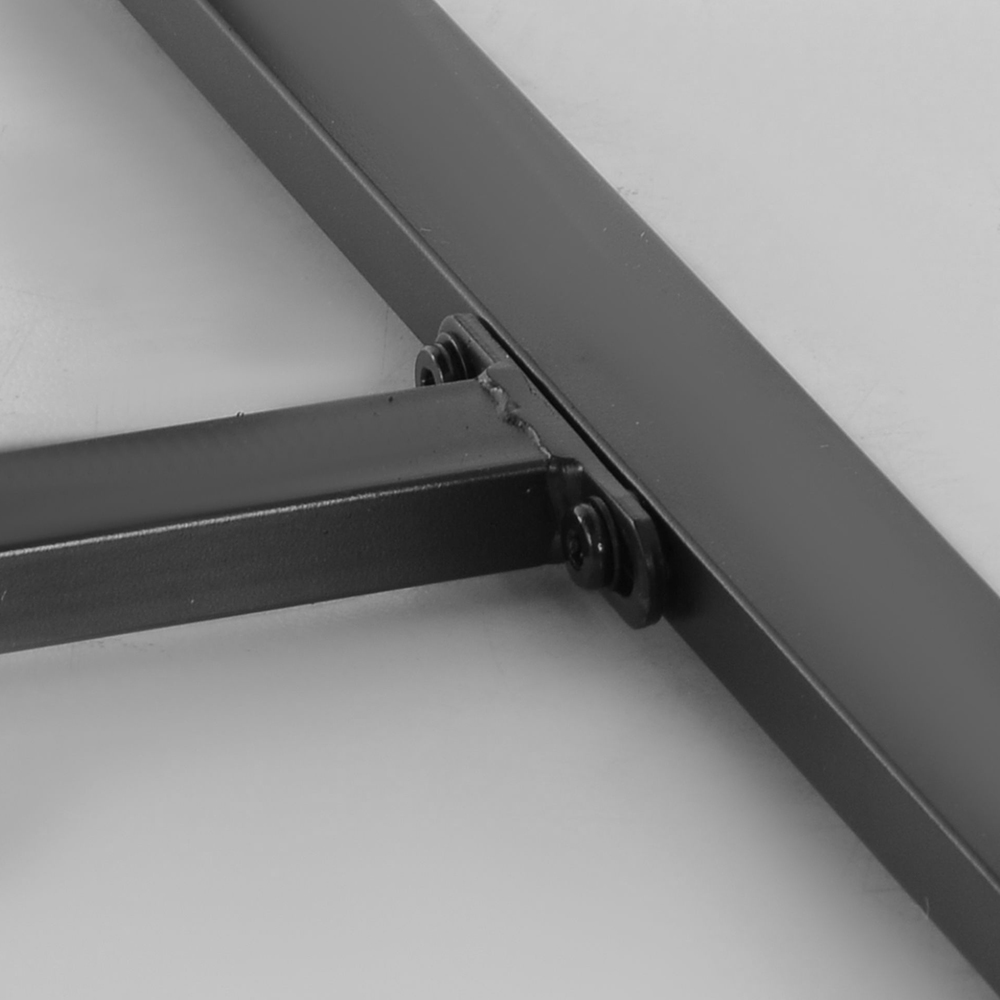 Outsunny Rattan 3 PCs Bistro Set Black Image 3