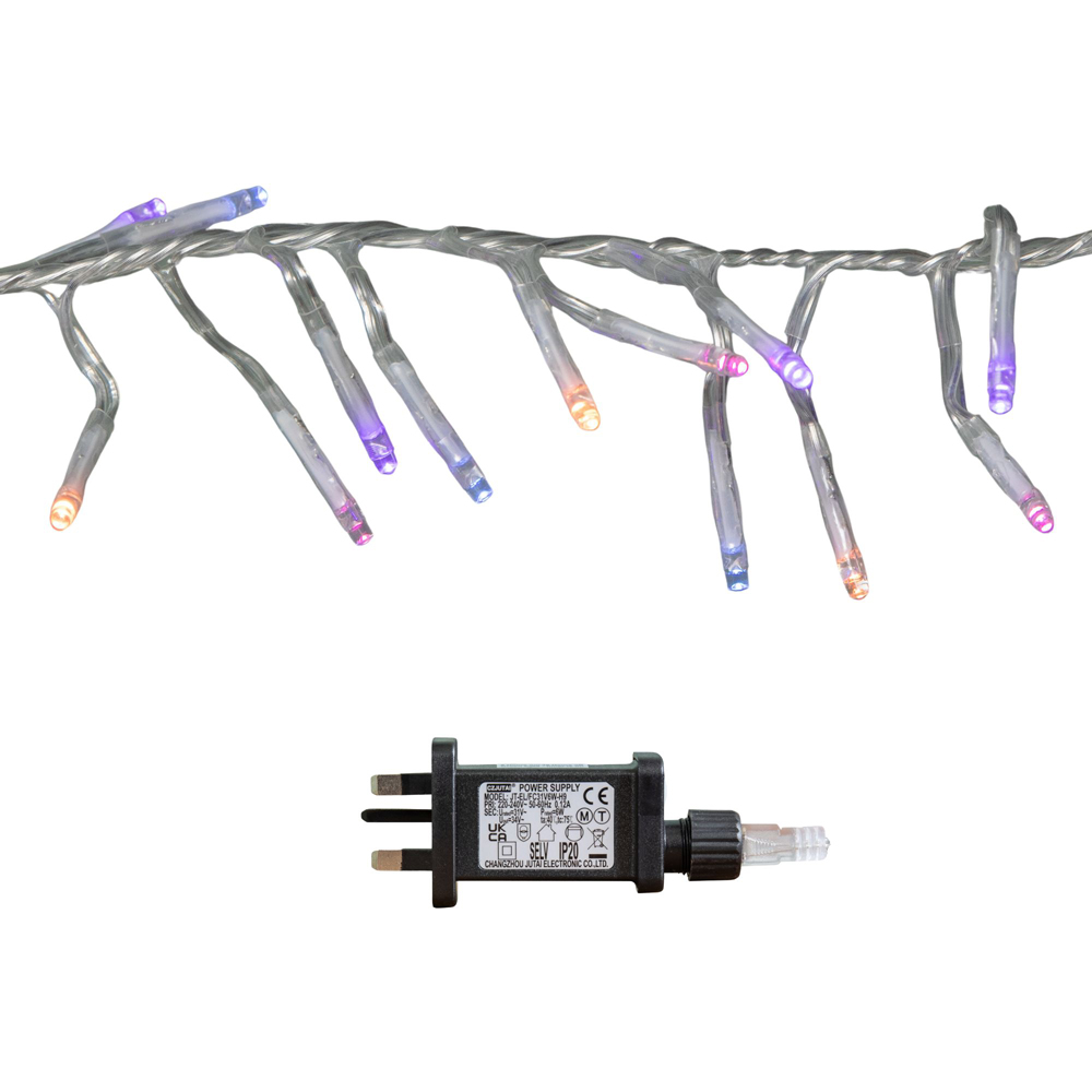 Samuel Alexander 720 Rainbow LED Clear Cable Christmas Cluster Light 9.3m Image 2