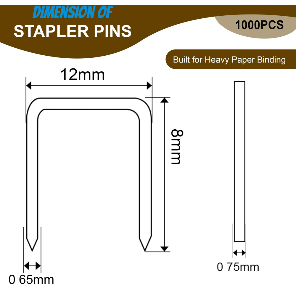 ATEK Staple Gun Tacker Heavy Duty Staples 8mm 1000 Pack Image 9