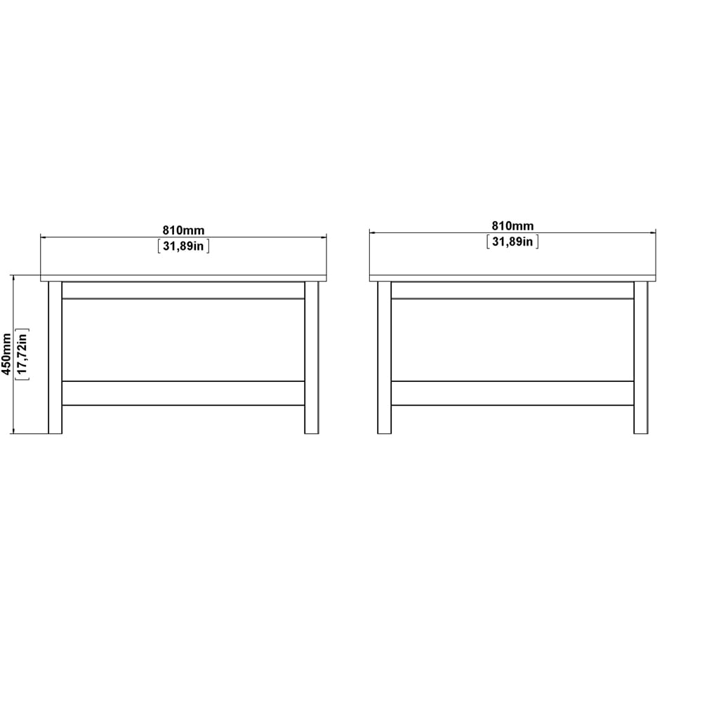 Florence Madrid Matt Black Coffee Table Image 8