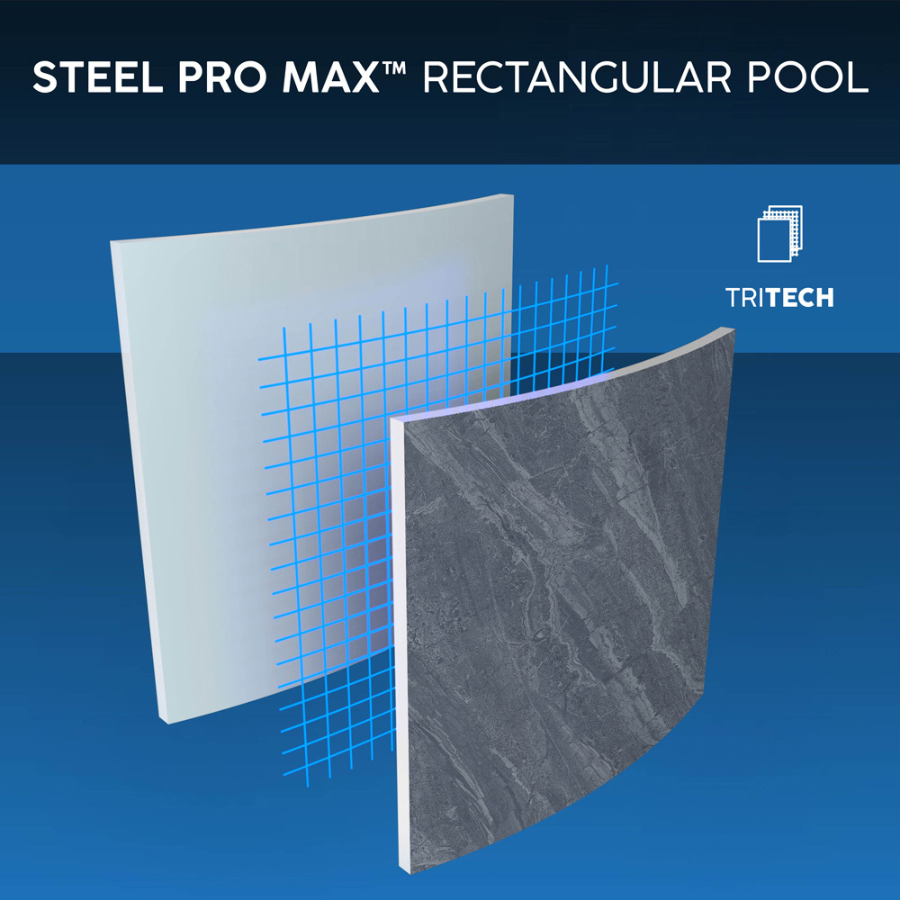 Bestway Steel Pro Max Rectangular Pool Set 13.3 x 6.7ft x 39.5 inch Image 8