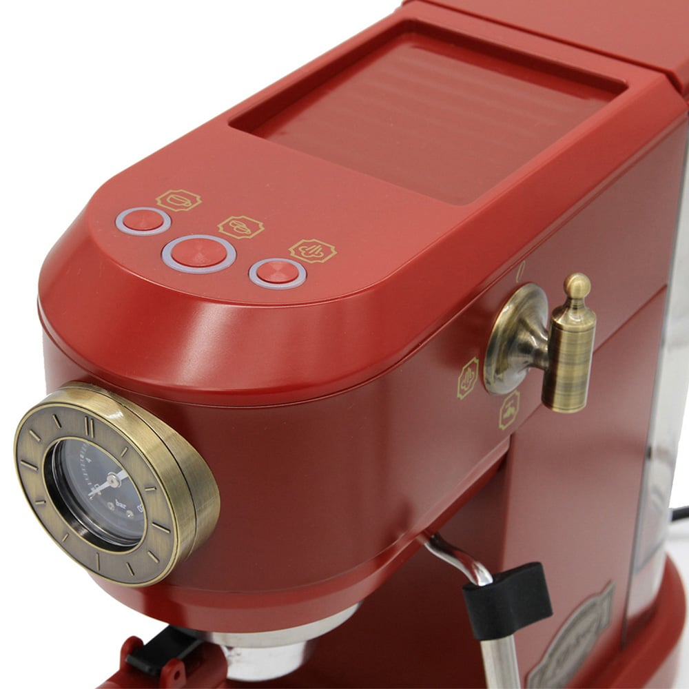 Kaiser Empire Bordeaux Red Espresso Coffee Machine Image 8