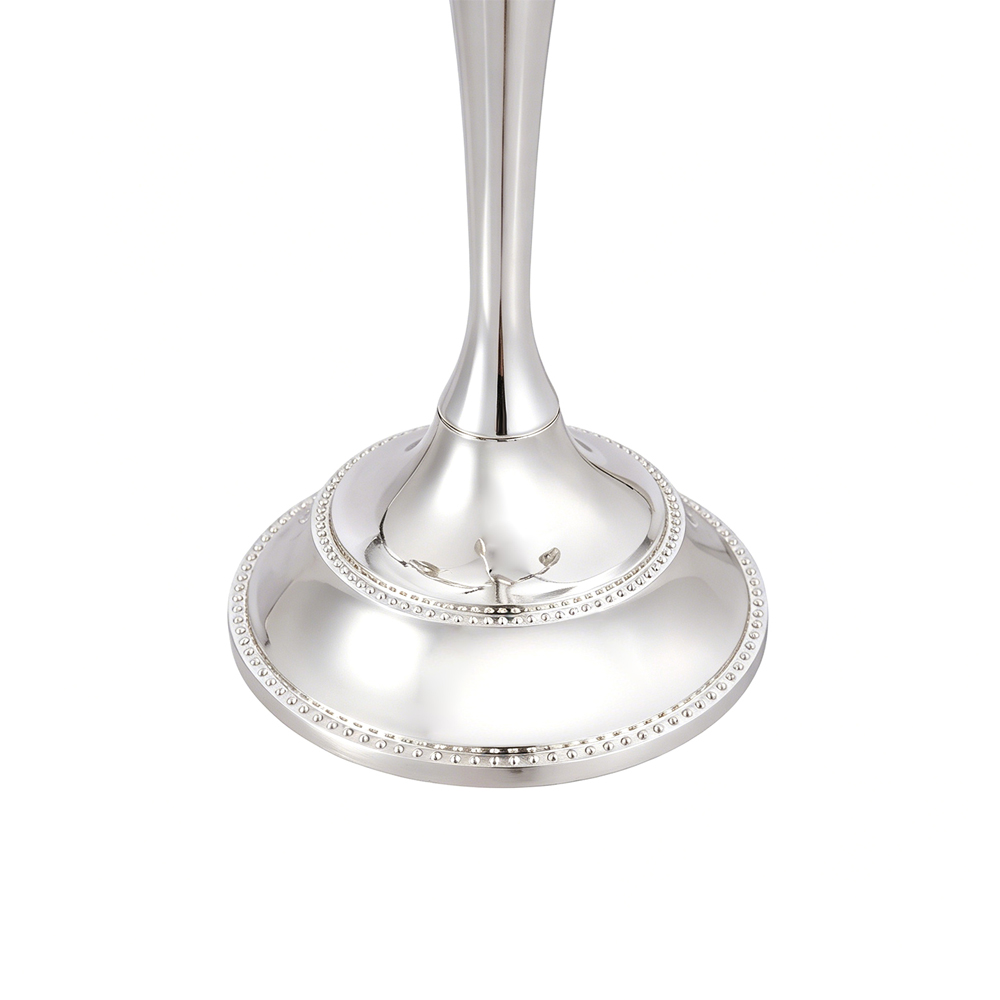 Living and Home 5-Arm Silvery Metal Swirl Candelabra Image 6