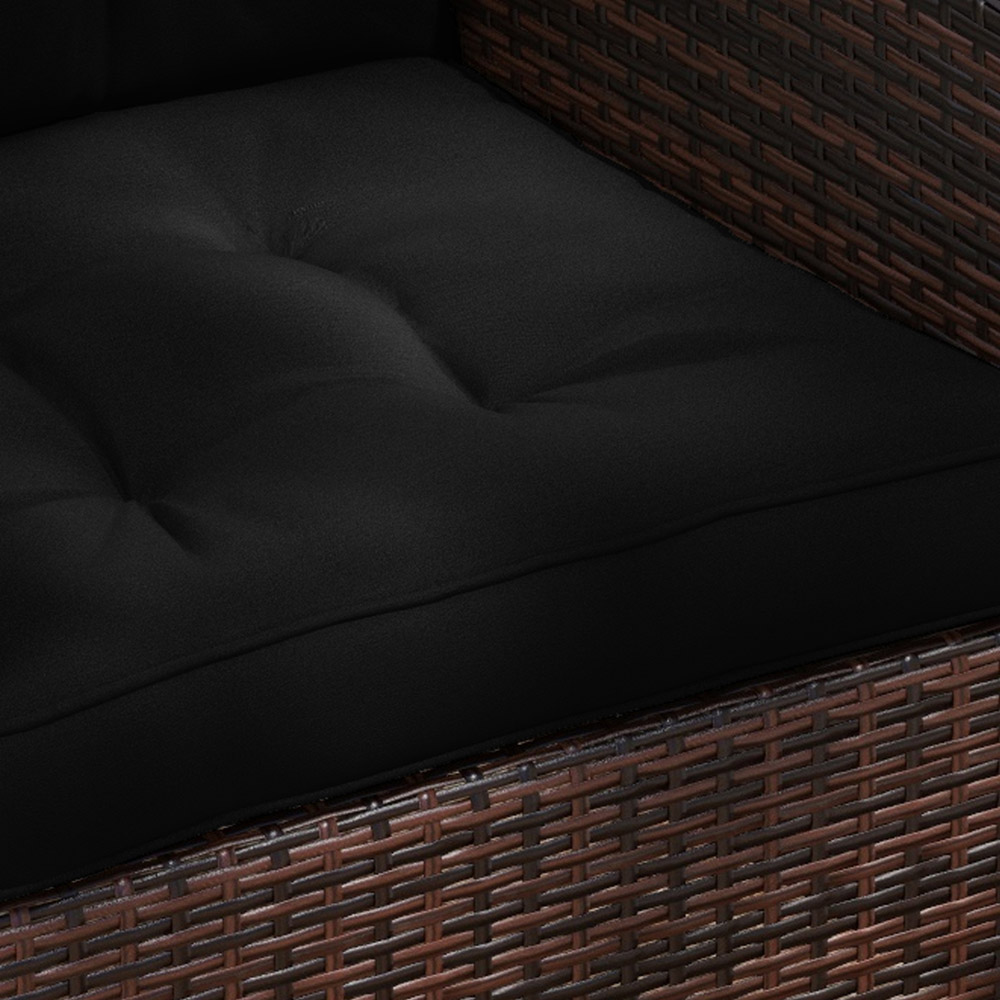 Outsunny Black Seat Cushion Replacement Set of 4 Image 3