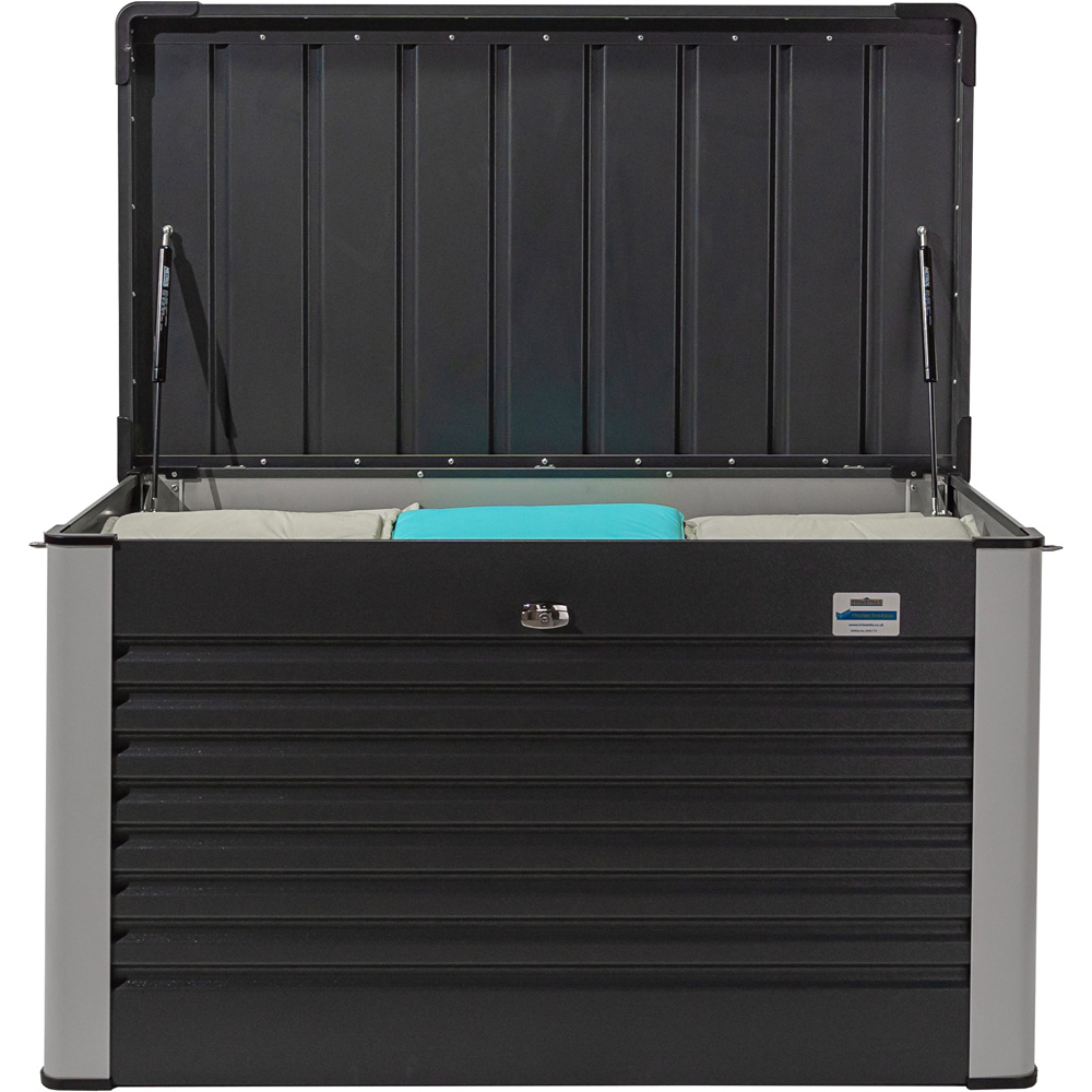 Trimetals 750L Anthracite Weatherproof Garden Storage Box Image 3