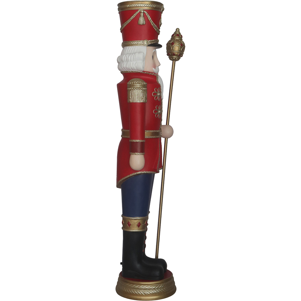 The Christmas Centre Traditional Matt Red LED Nutcracker 180cm Image 4