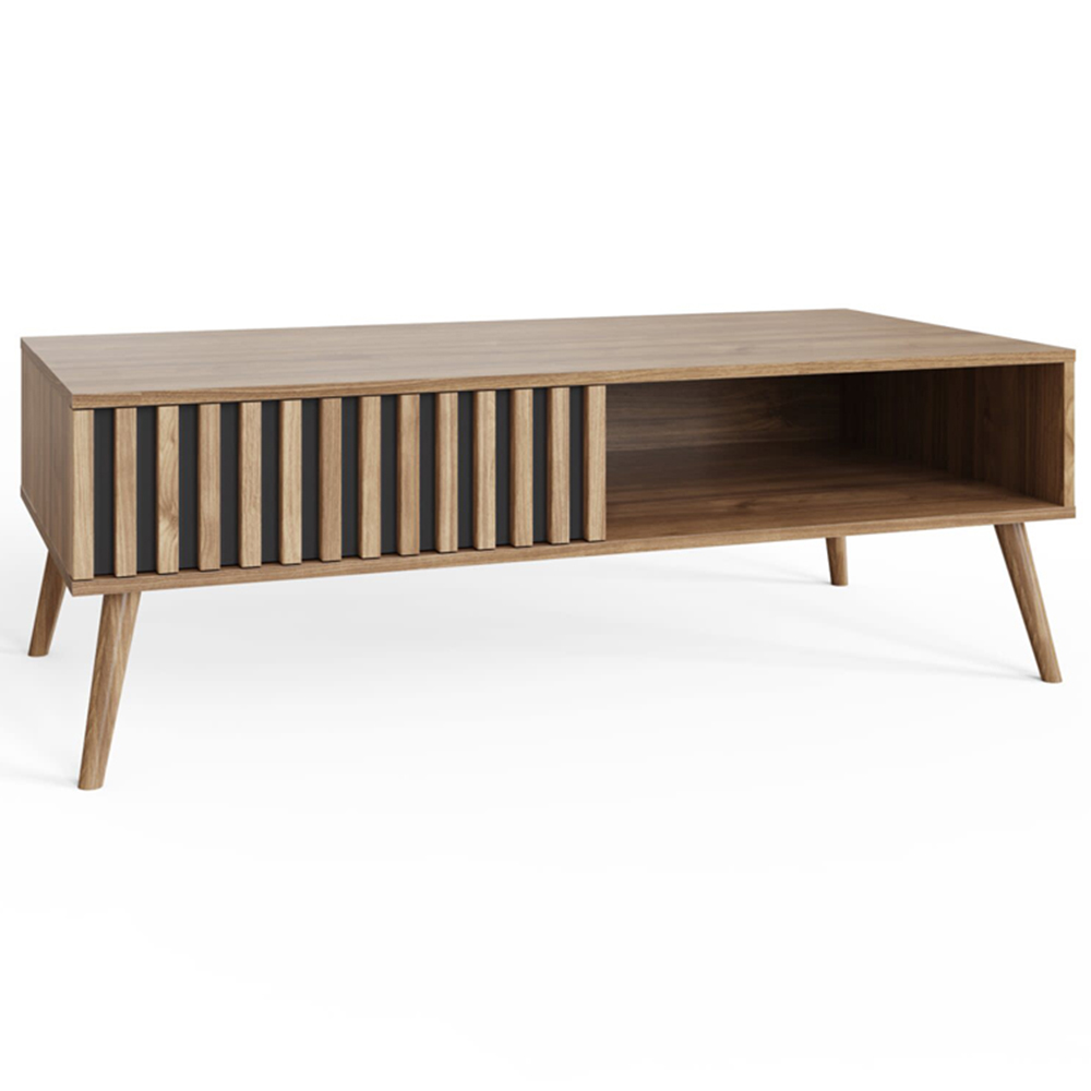 GFW Rowan Oak Louvered Coffee Table Image 2