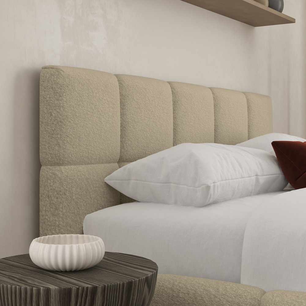 DS Living Ovella Super King Size Latte Cubed Bed Frame Image 2