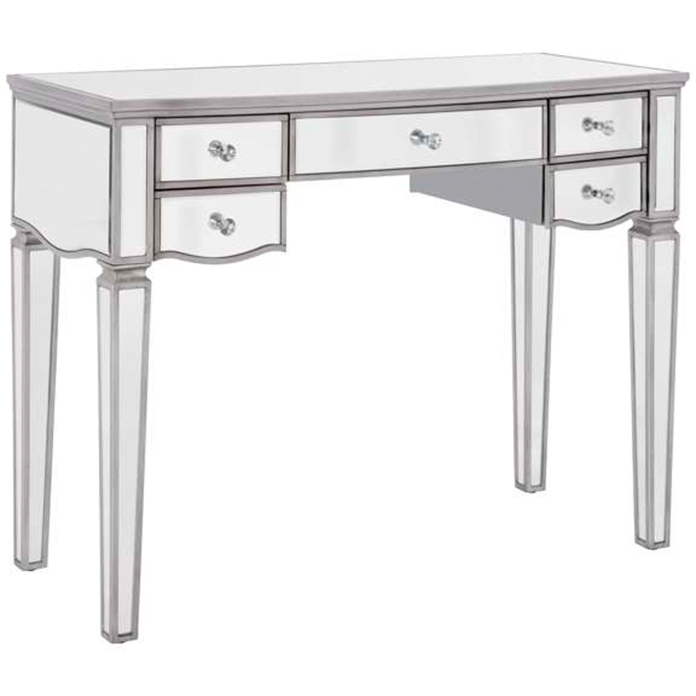 Birlea Elysee 5 Drawer Mirrored Dressing Table Image 2