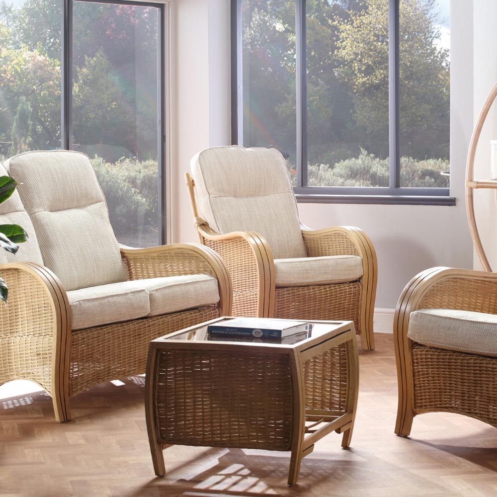 Desser Furniture Turin 4 Seater Light Oak Sofa Set with Jasper Cushion Image 9