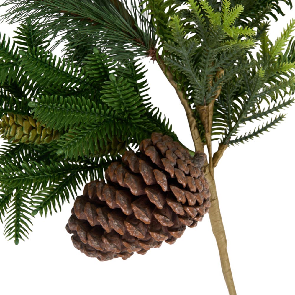 Pinecone and Bells SprayGreen and Brown Image 4