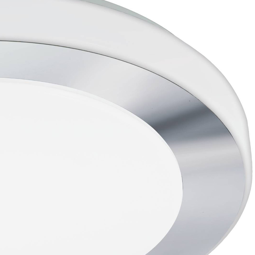 EGLO Carpi Chrome Steel IP44 LED Ceiling Light Image 3