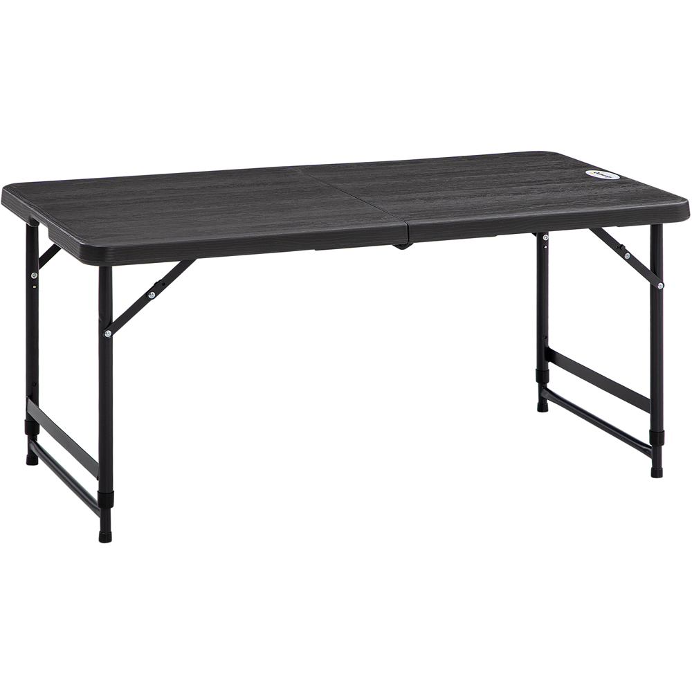 Outsunny 4 Seater Foldable Garden Dining Table Dark Grey Image 2