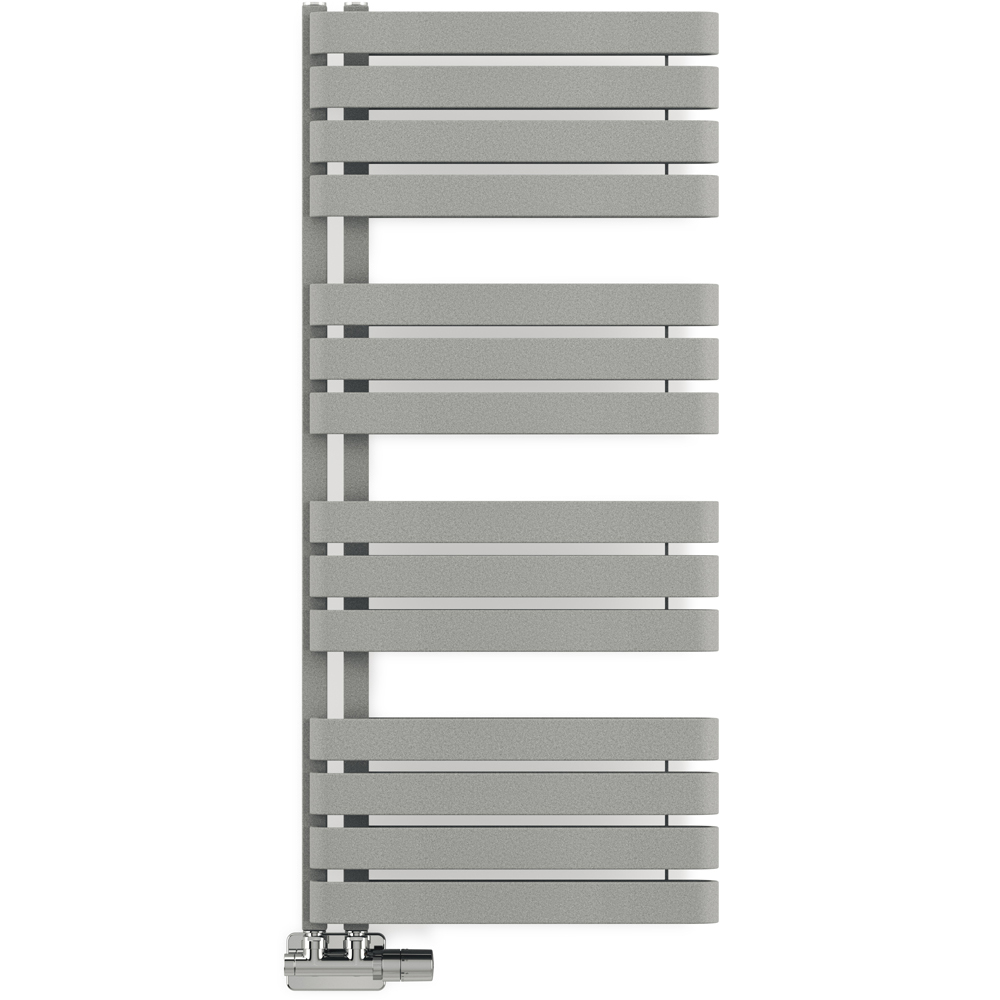 Terma Warp S Salt n Pepper Heated Towel Rail 2605 BTU 1110 x 500mm Image 3
