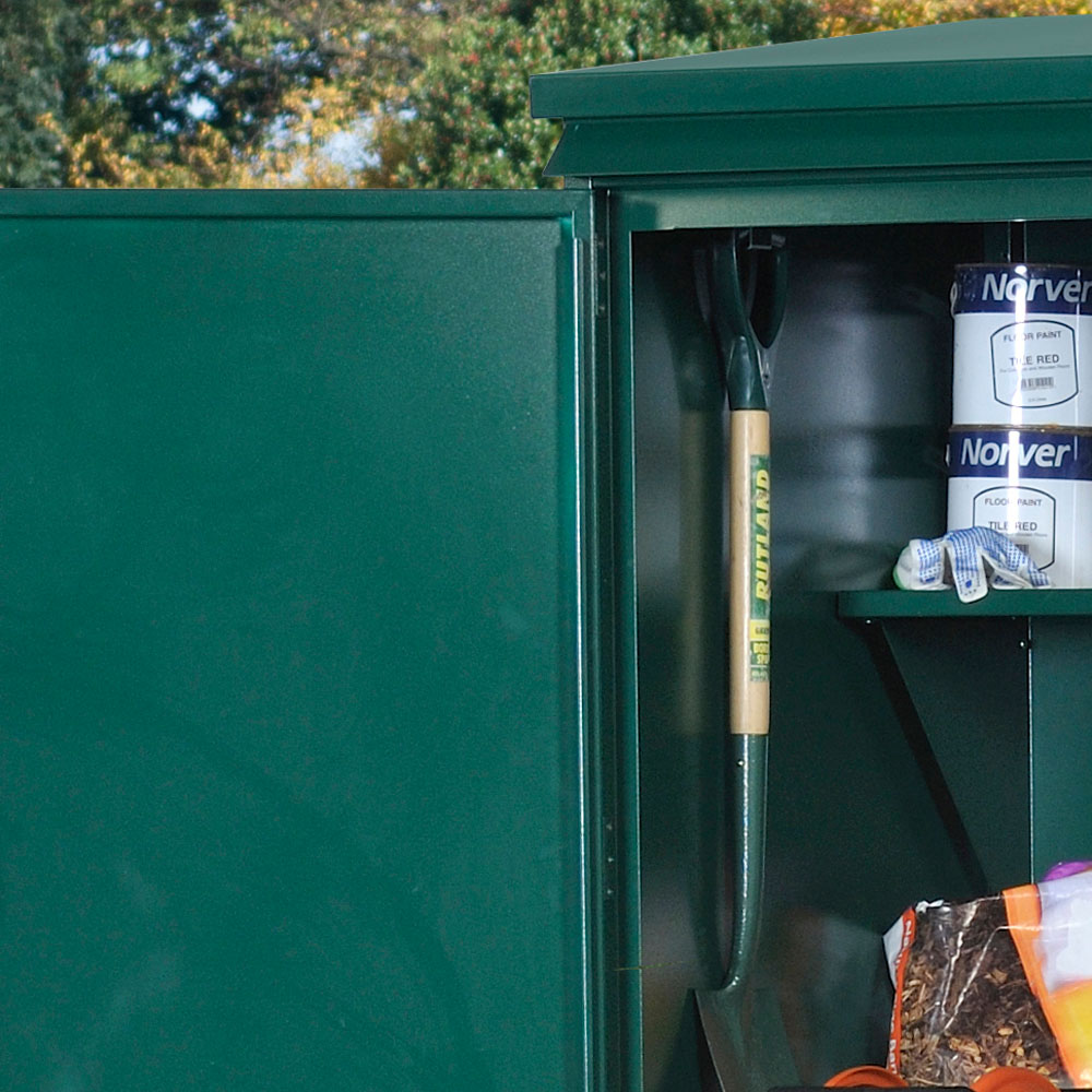 Asgard Addition 6 x 3ft Double Door Green Garden Shed Image 4