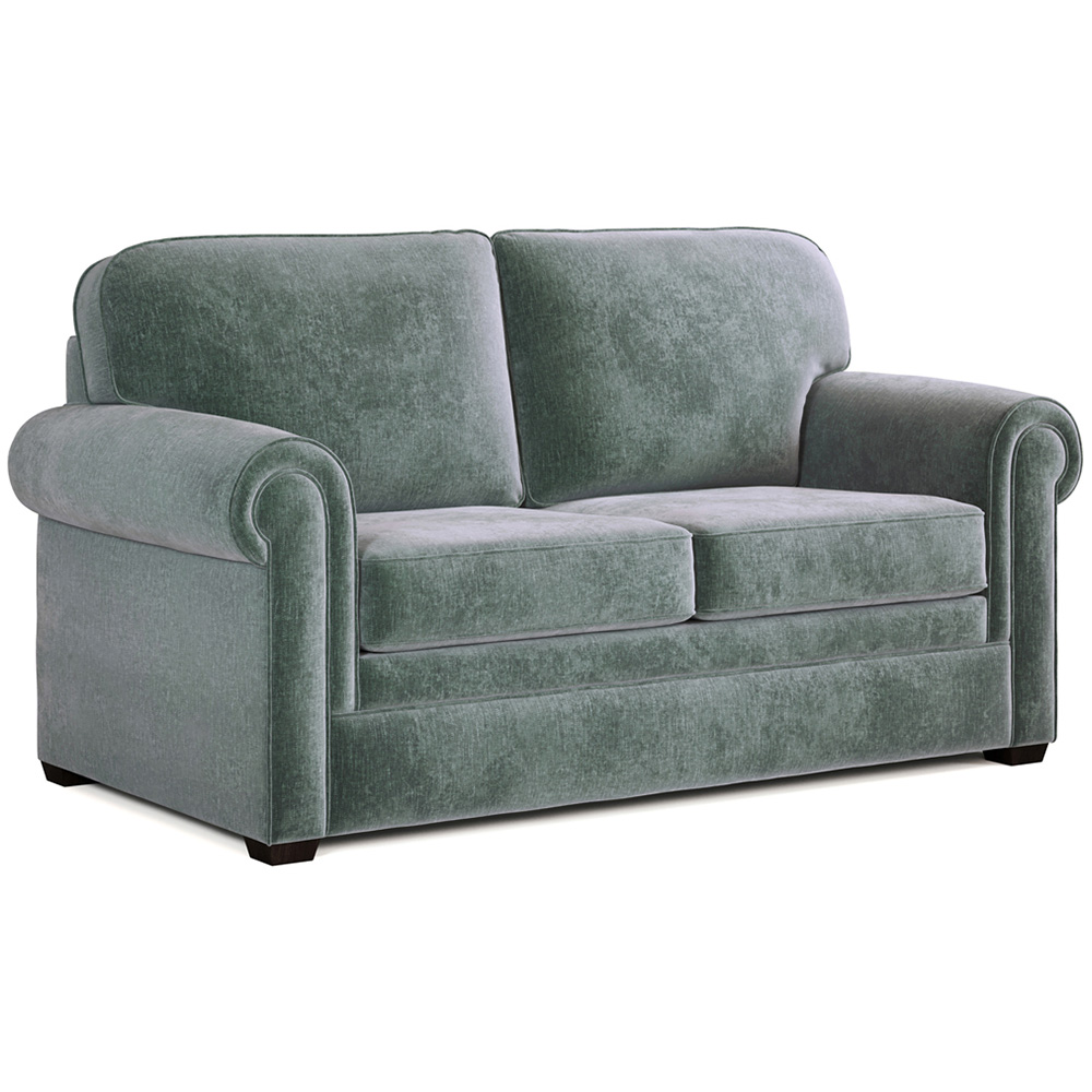 Jay-Be Heritage 2 Seater Cosy Chenille Aqua Sofa Bed with e-Pocket Mattress Image 2