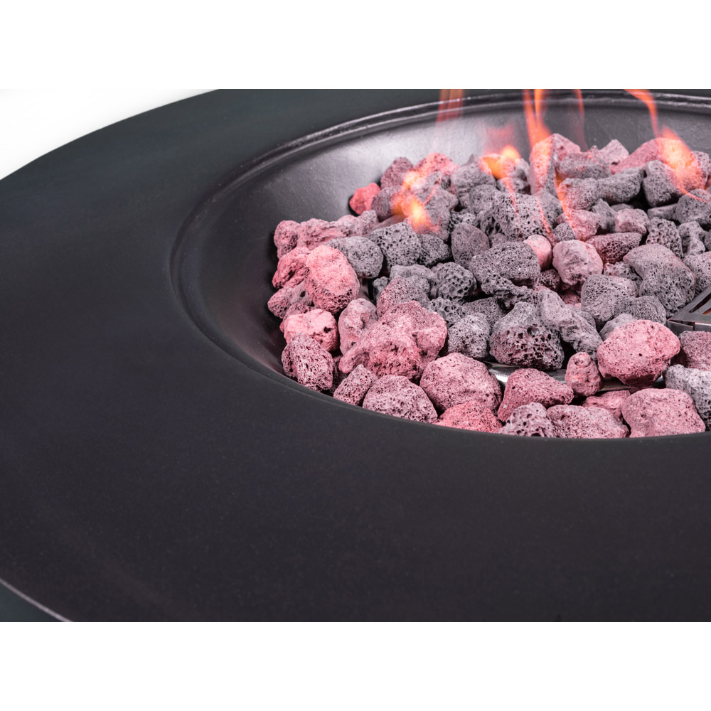 MDA Designs Fusion Black Propane Outdoor Firepit Image 8