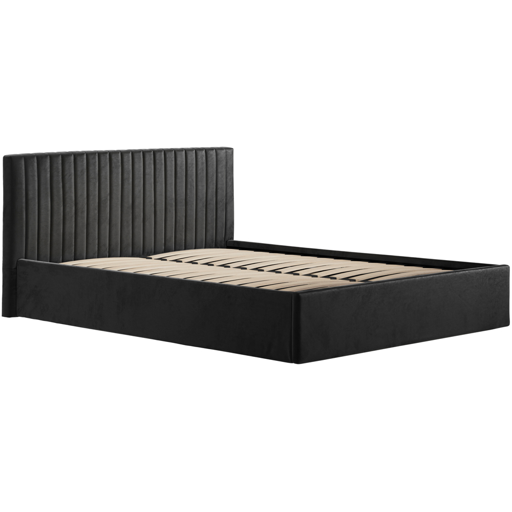 LPD Home Berlin Black Double Ottoman Bed Image 2