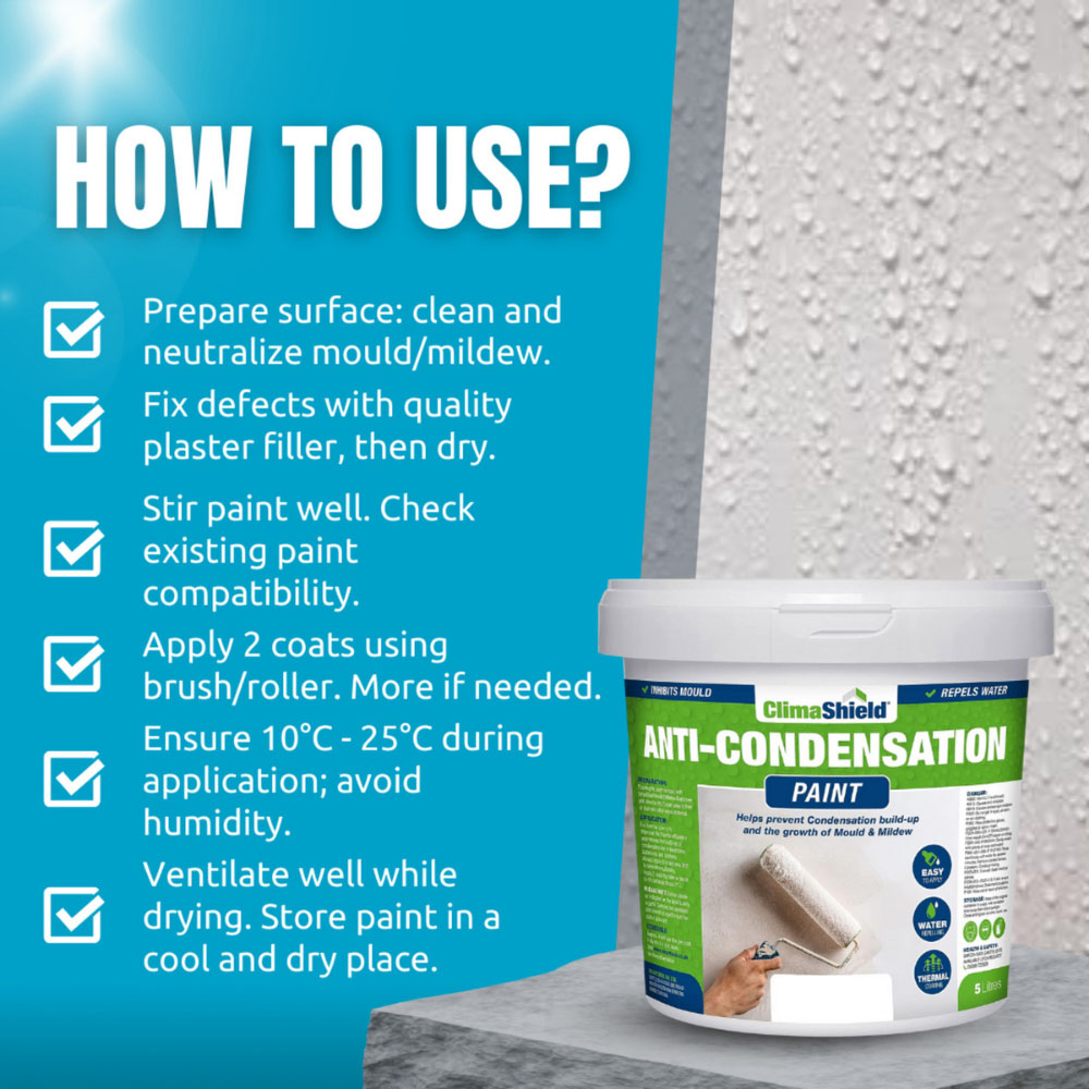SmartSeal Brilliant White Anti-Condensation Paint 5L Image 5