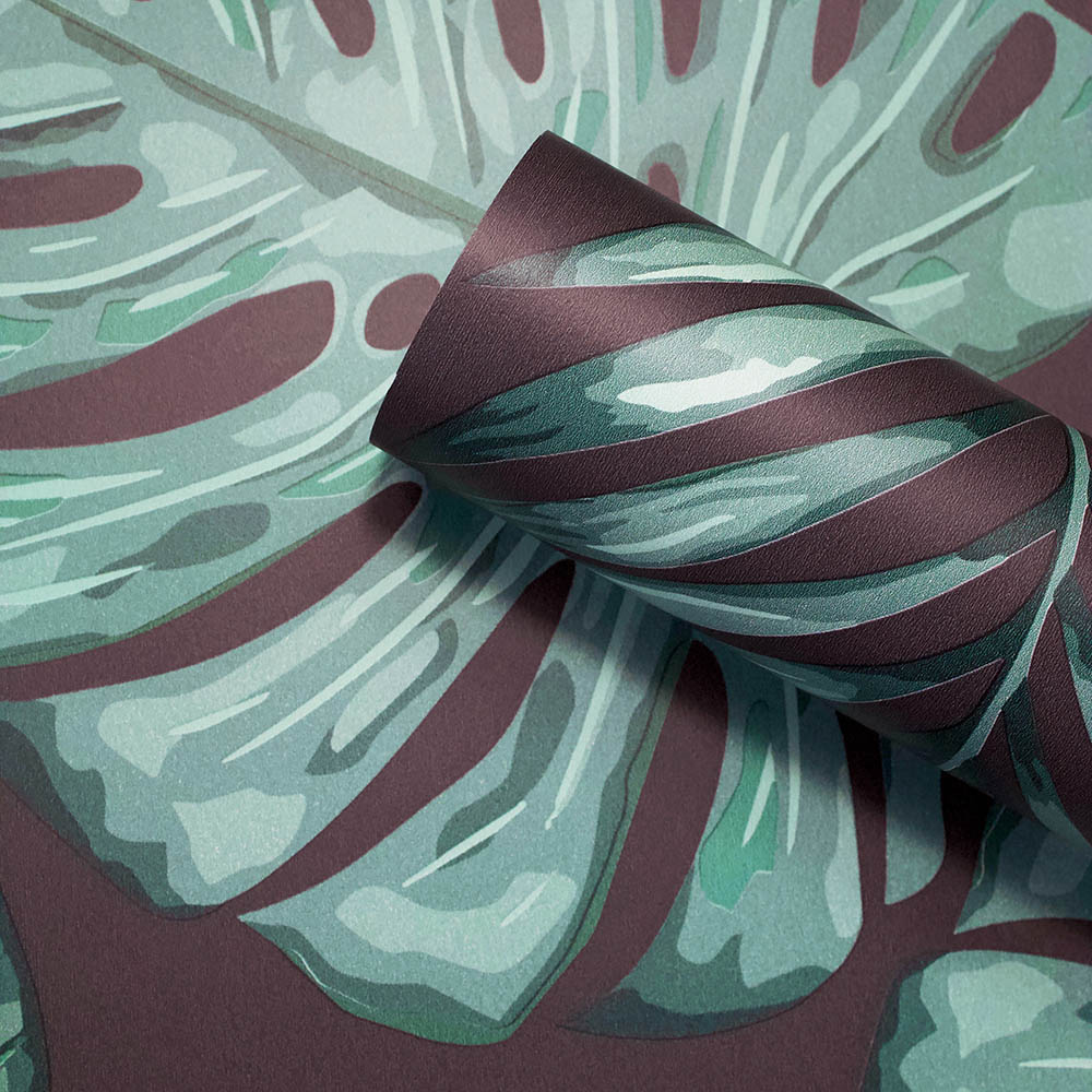 Skinny Dip Dominica Black and Green Wallpaper Image 2