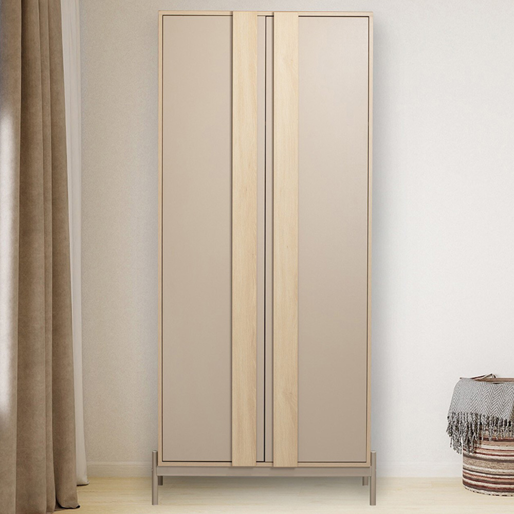 Sofia 2 Door Natural Wardrobe Image 1