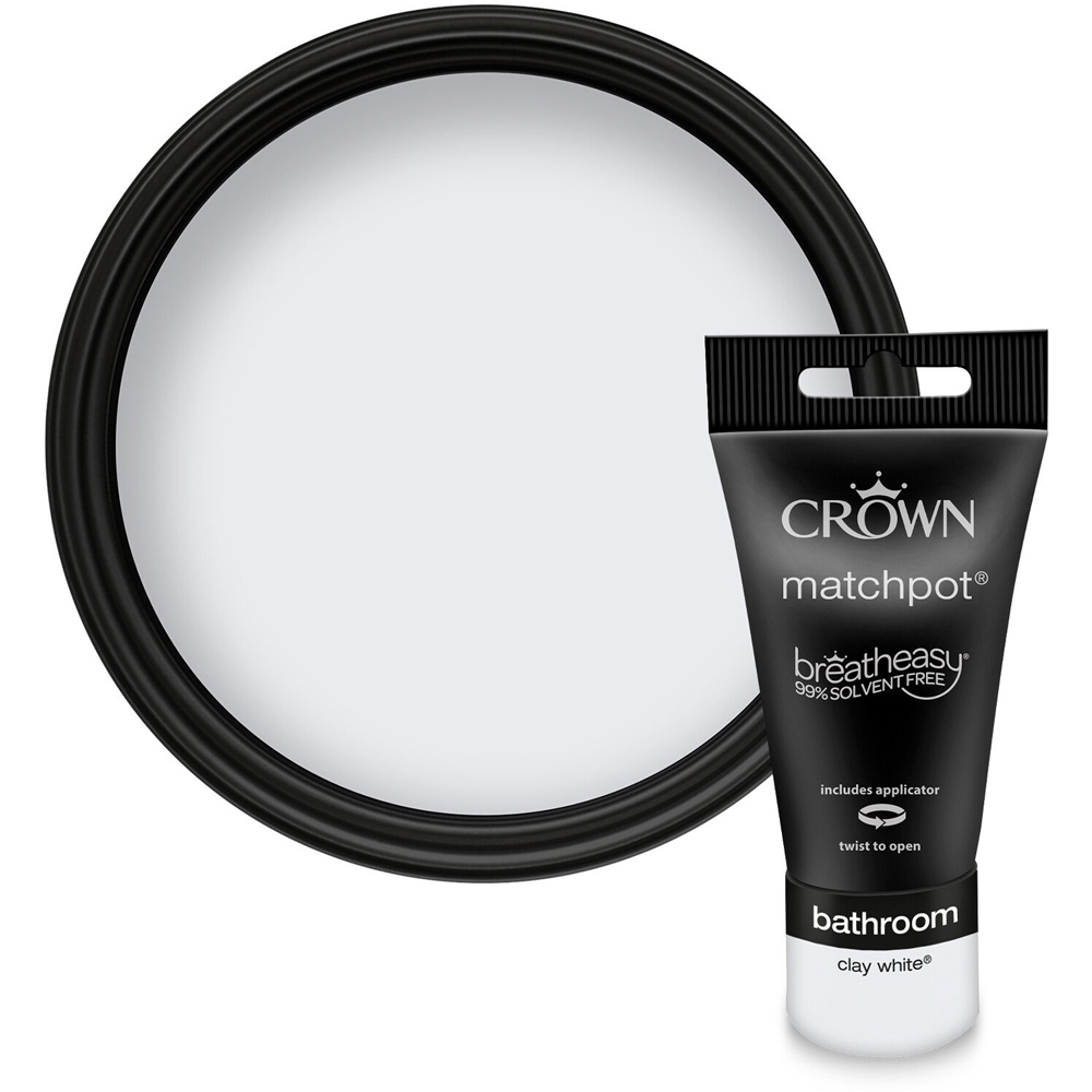 Crown Bathroom Tester 40ml - Clay White Image 5
