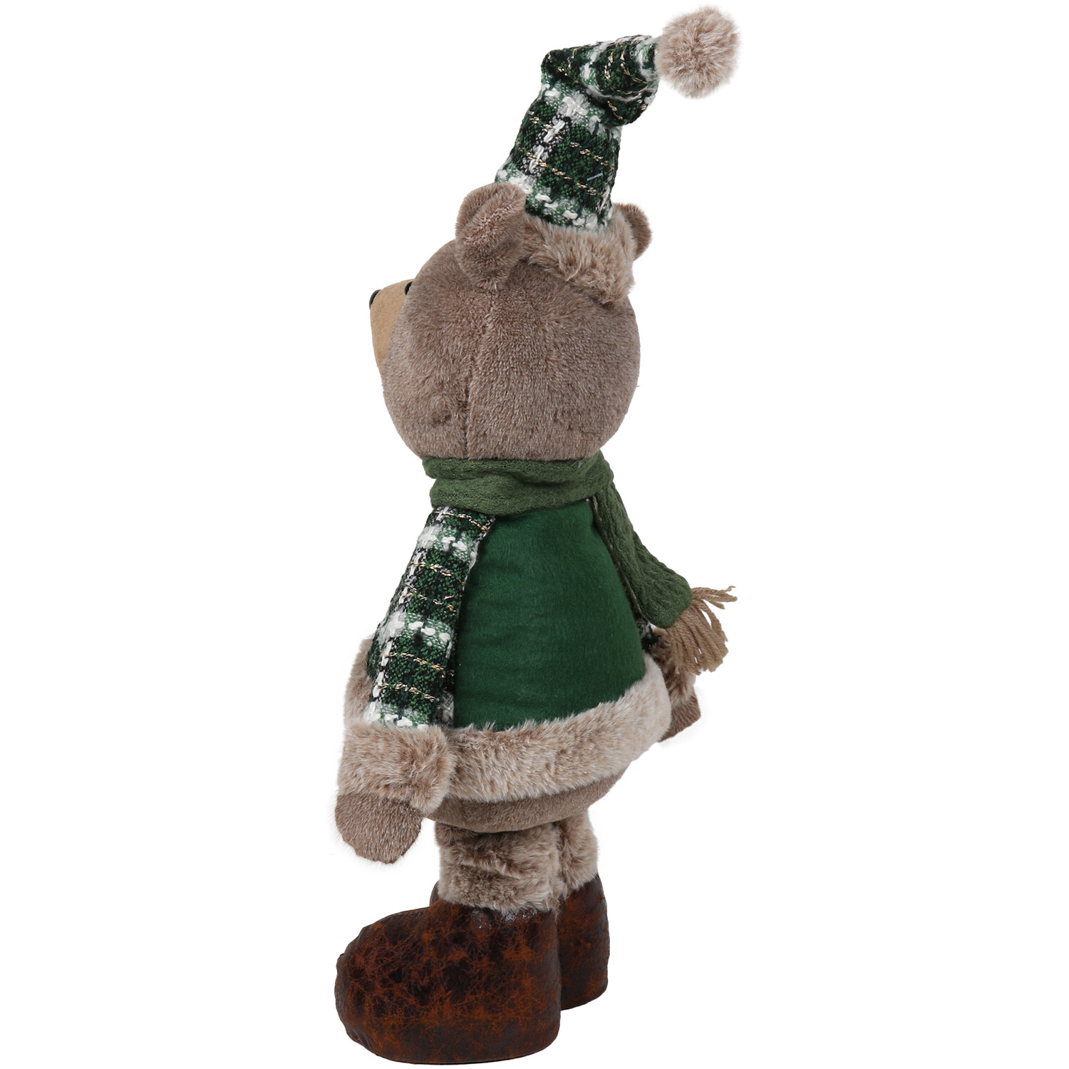 Extendable Green Tartan Bear Image 4