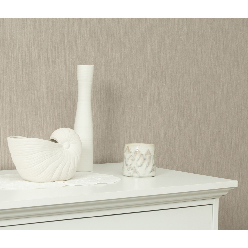 Erismann Soft Loom Taupe Vinyl Wallpaper Image 6