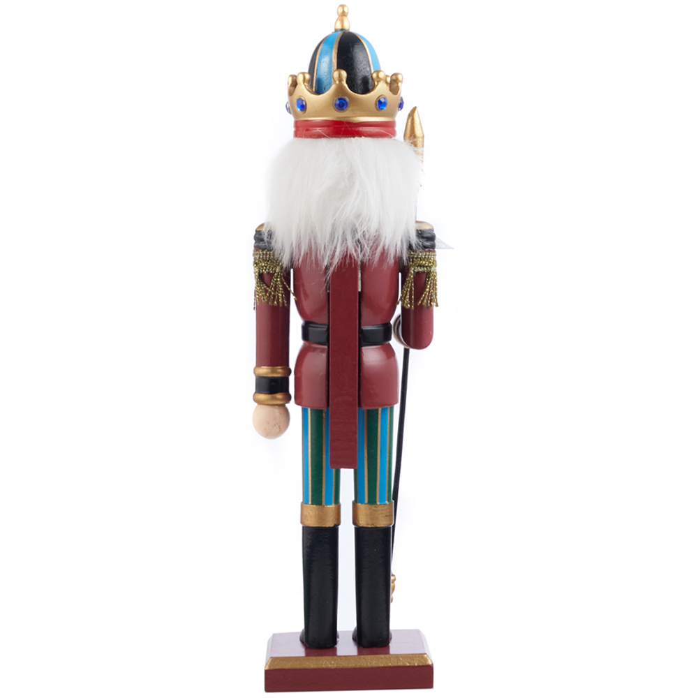 Living and Home Wooden Nutcracker Soldier Christmas Ornament Image 4