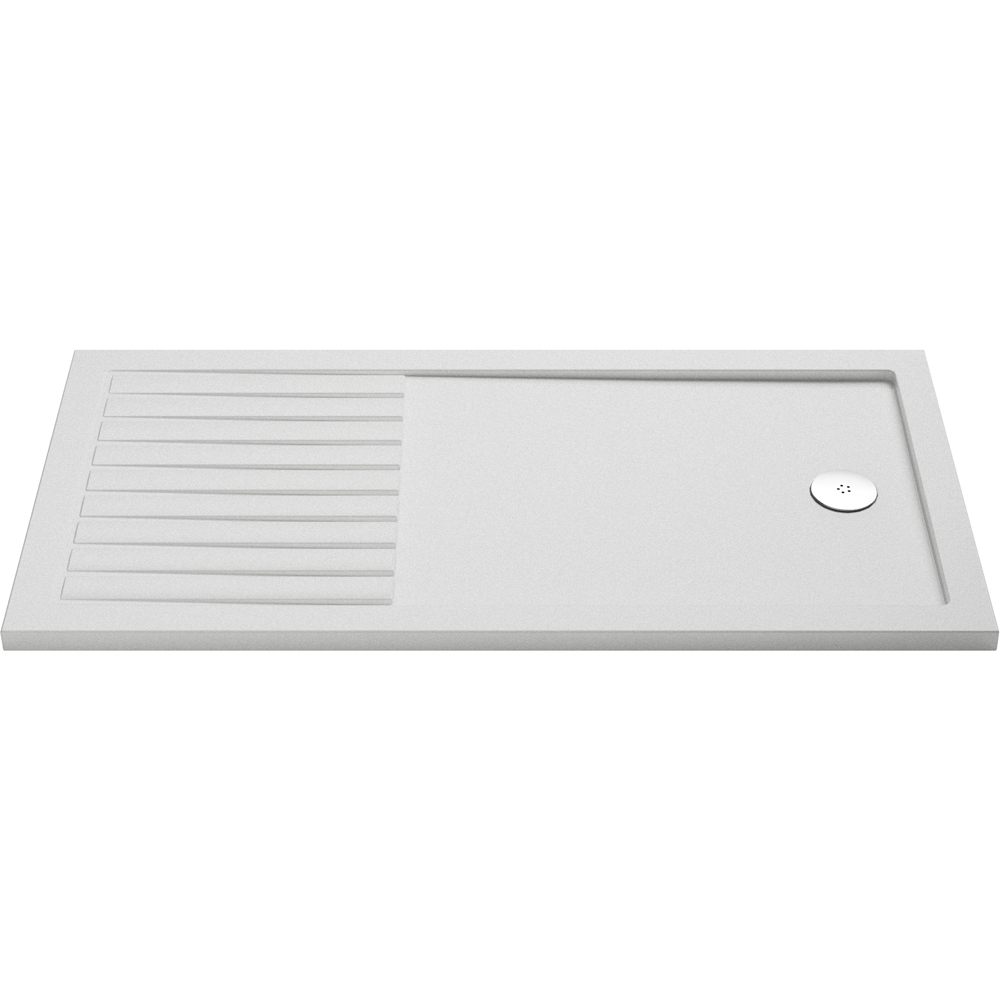 nuie White Slip Resistant Walk In Shower Tray 1700 x 800mm Image 1