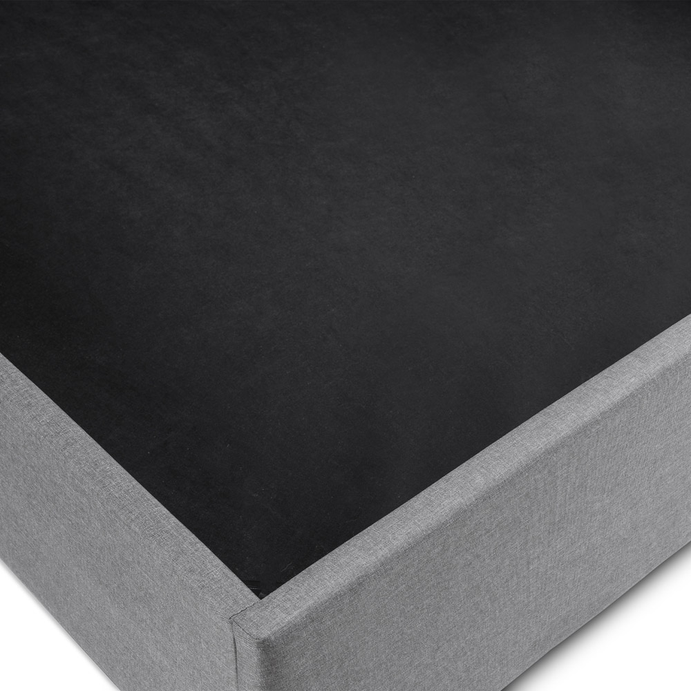 Julian Bowen Rialto Double Light Grey Linen Lift Up Storage Bed Image 6