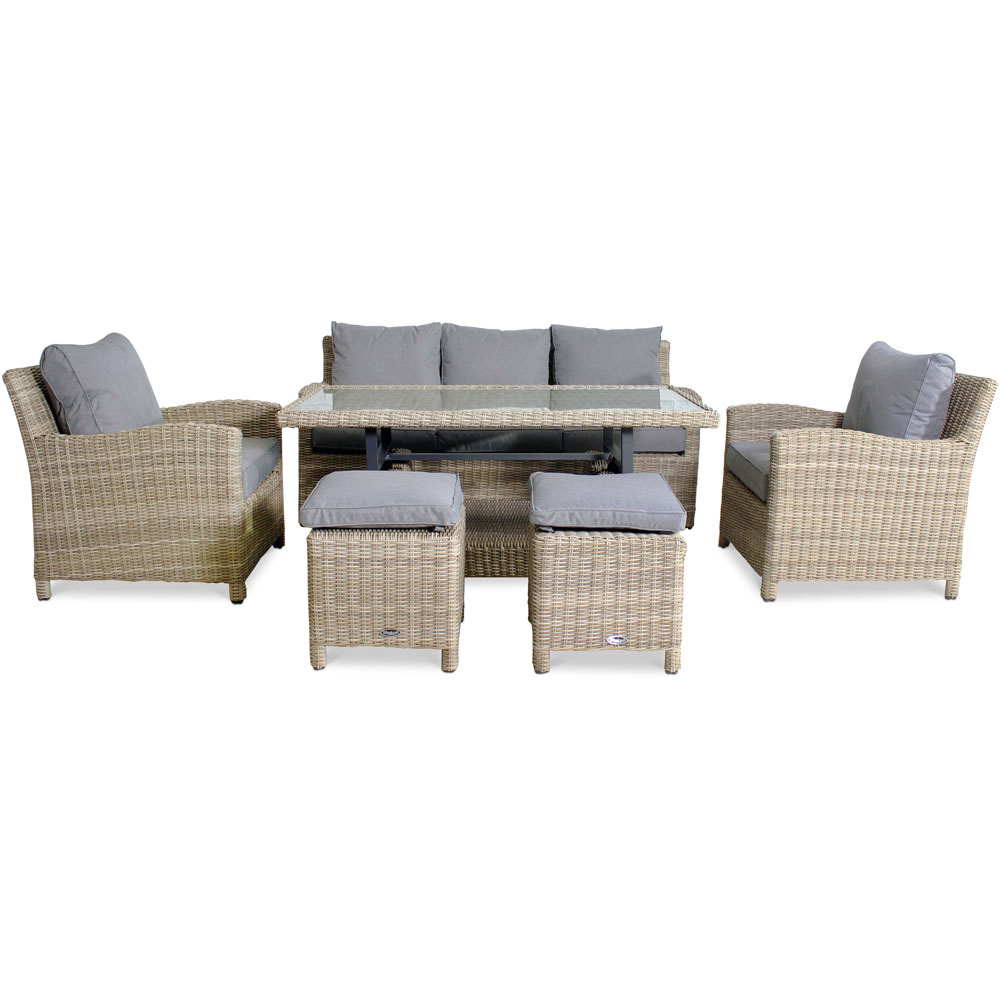 Royalcraft Wentworth Rattan Effect 7 Seater Sofa Dining Set Image 2