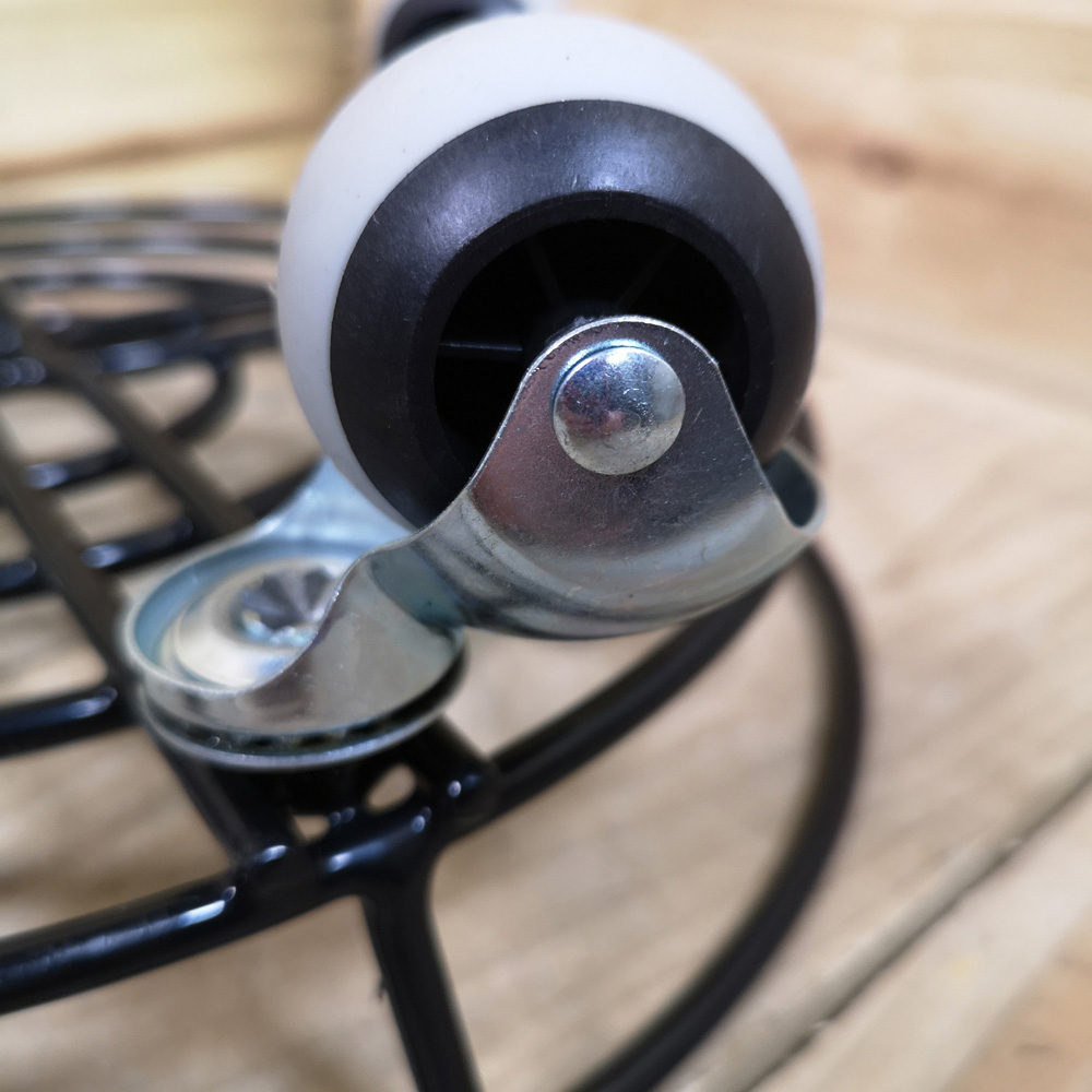 Samuel Alexander Tom Chambers Round Black Metal Pot Stand 2 Pack Image 3