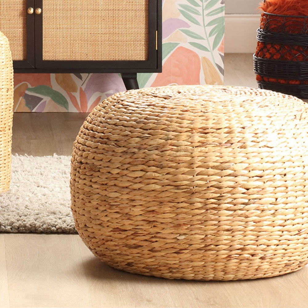 Desser Furniture Danish Round Rattan Footstool Image 4