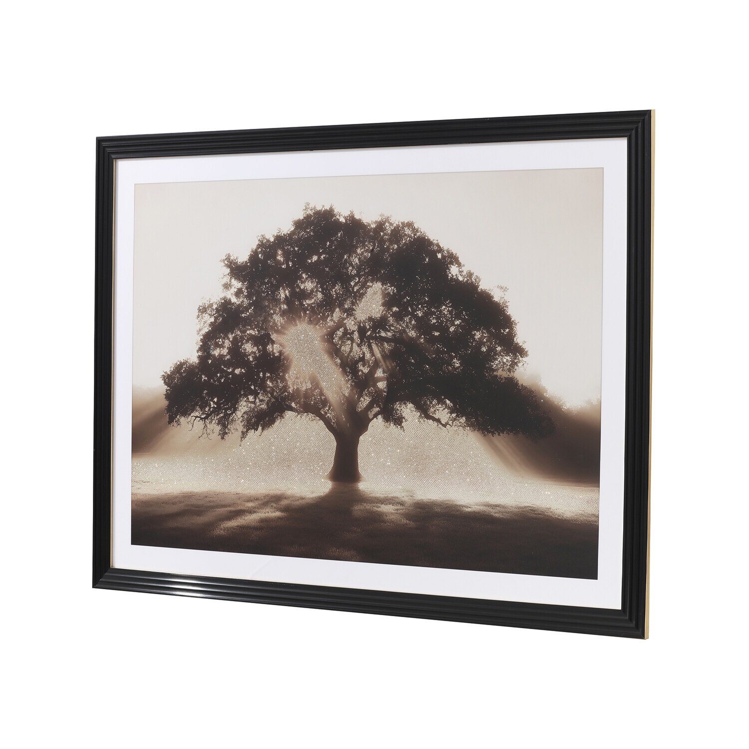 Embellished Sunlit Tree Framed Art Multicolour Image 3
