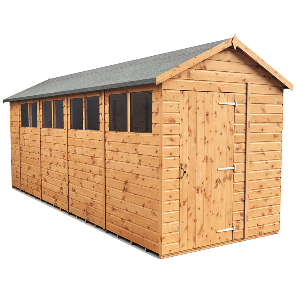 Empire Sheds 6 x 18ft Tongue and Groove Wooden Apex Garden Shed Image 1