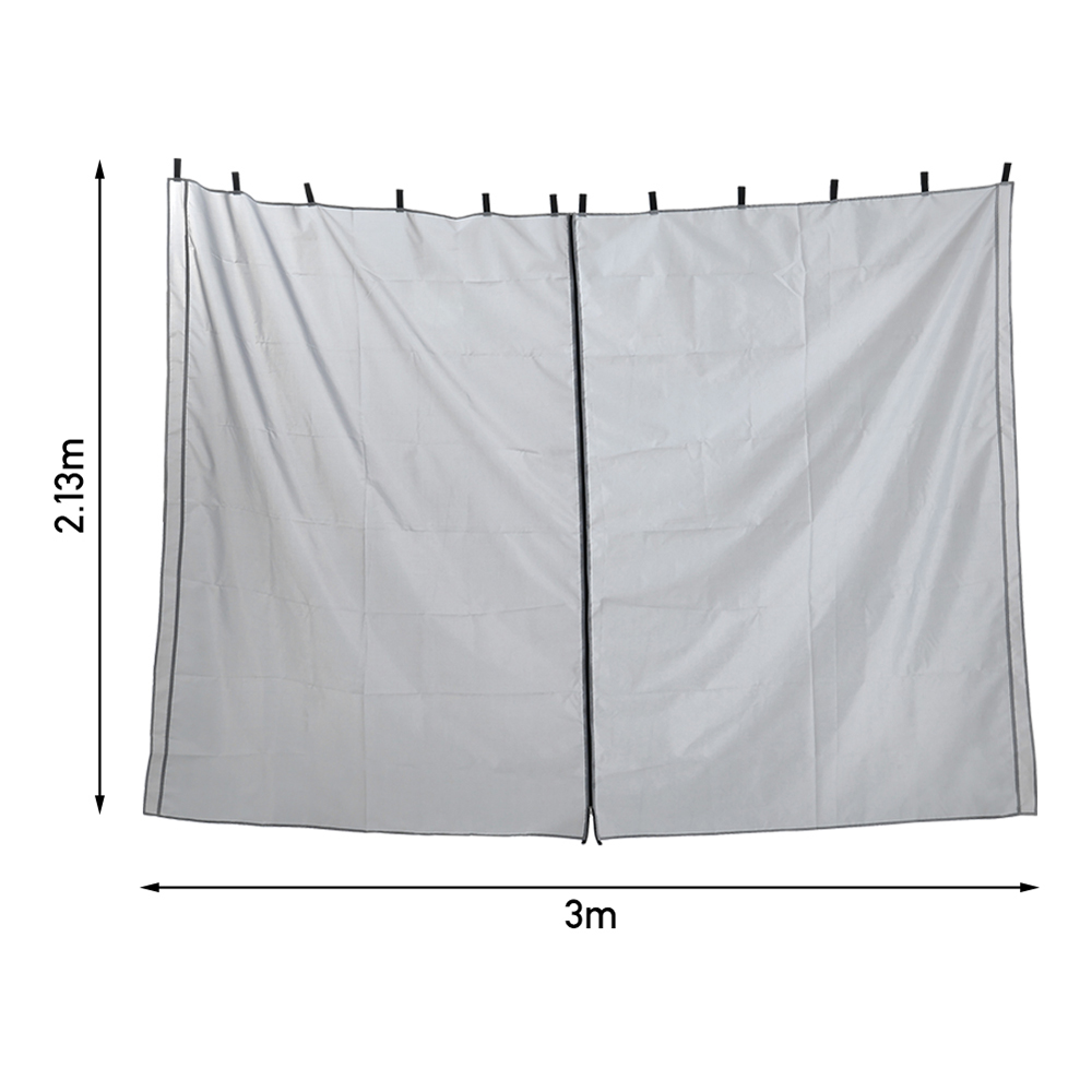 Living and Home Light Grey Universal Gazebo Replacement Side Wall Image 9