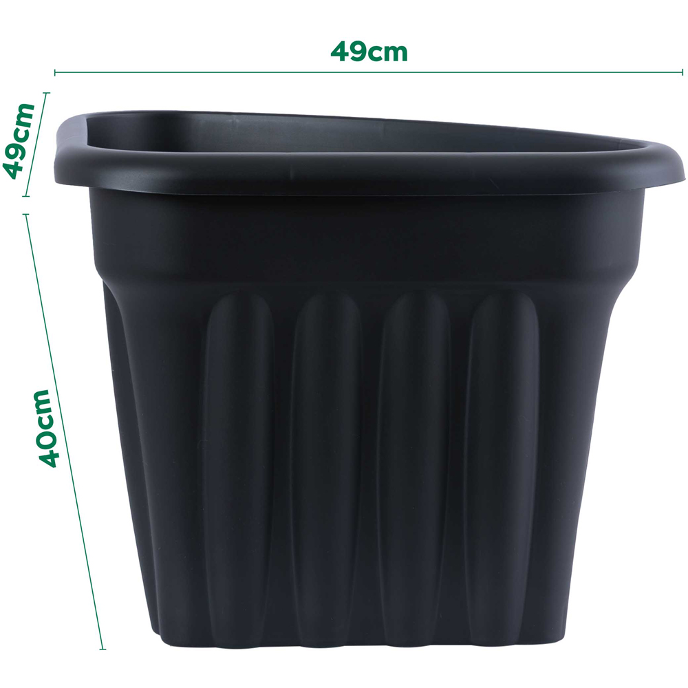 Wham Vista Slate Corner Planter 49cm 4 Pack Image 5