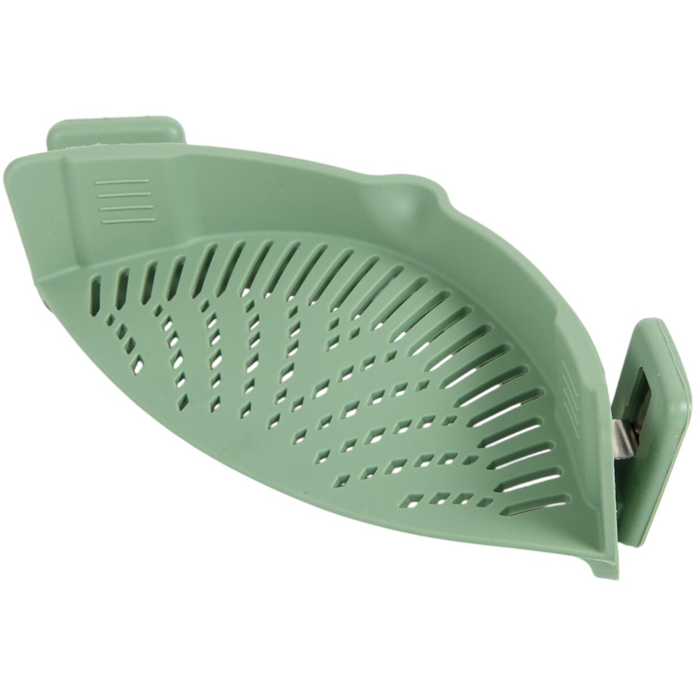 My Silicone Clip On Pot Strainer - Green Image 3